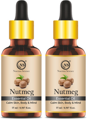 Nuerma Science Nutmeg ( Jaiphal ) Oil (Combo of 2, 15 ML Each)(30 ml)