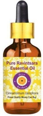 deve herbes Pure Ravintsara Essential Oil (Cinnamomum camphora) with Glass Dropper(50 ml)
