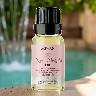 Agwan Rose Infused Herbal Oil | Ayurvedic Massage & After Bath Body Oil(100 ml)