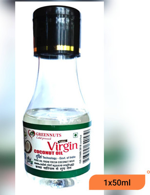 GREENNUT Extra Virgin Coconut Oil Cold Pressed Pack of 1 Hair Oil(50 ml)