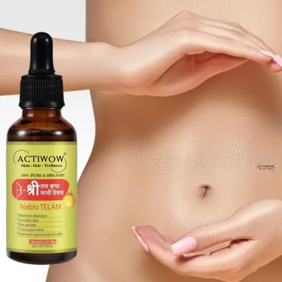 ACTIWOW Nabhi Tailam Herbal Dew Smooth Hydrate Belly Oil(30 ml)