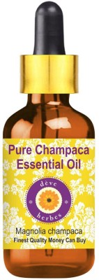 deve herbes Pure Champaca Essential Oil (Magnolia champaca) Glass Dropper Steam Distilled(2 ml)