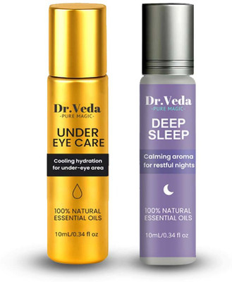 DrVeda Deep Sleep & Under Eye Roll-On | Natural Relaxation & Revitalization Oils(20 ml)