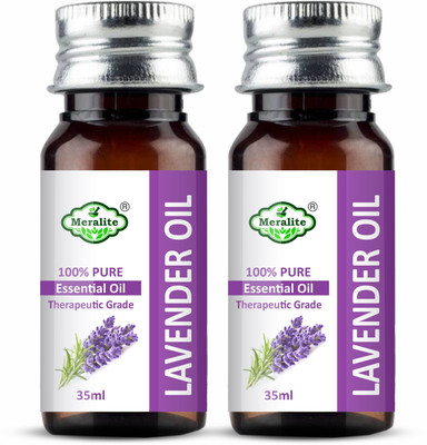 Meralite Lavender Pure Essential Oil Pack of 2(70 ml)