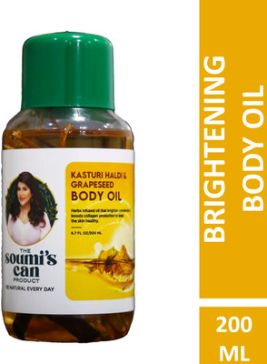 The Soumi's Can Product Kasturi Haldi & Grapeseed Body Oil (200ml)(200 ml)