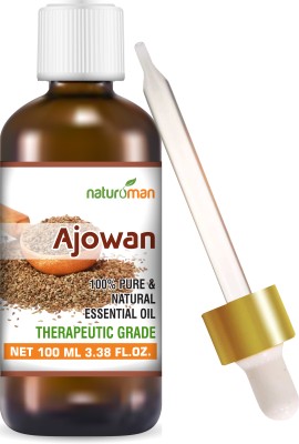 Naturoman Ajwain/Ajowan Pure and Natural Essential Oil Therapeutic Grade 100ml(100 ml)