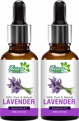 Cesaro Organics Lavender Oil, Choice For Aromatherapy, Massage - Lavender Essential Oil(60 ml)