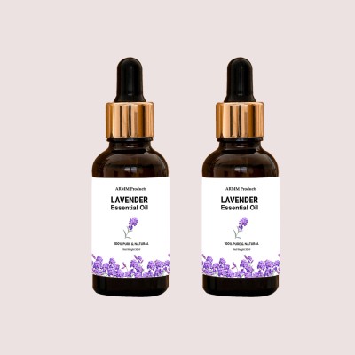 ARMM Products Organic Lavender Essential Oil - Natural and Unrefined for Skincare (Pack of 2)(60 ml)