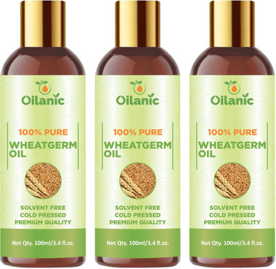 Oilanic Premium Wheatgerm Oil Combo pack of 3 bottles of 100 ml(300 ml)(300 ml)