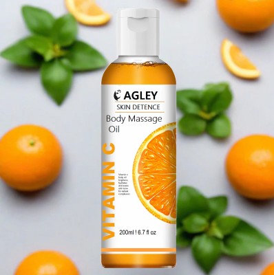 AGLEY Body massage oil 200ml vitamin - c pack of 1(200 ml)