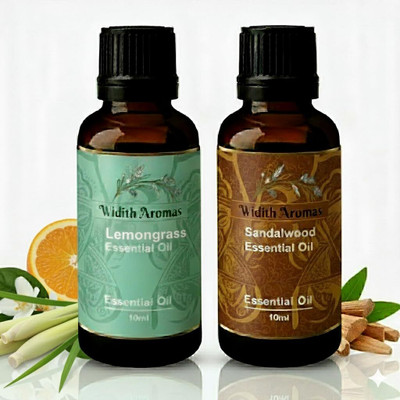 Widith Aromas Essential Oil 10ml (Sandalwood + Lemongrass)(20 ml)