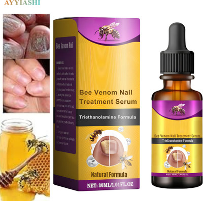 AYYIASHI Bee Venom Nail Treatment Solution Serum For Nail Healing Repair(30 ml)