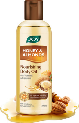 Joy Honey & Almonds Nourishing Body Oil, With Vitamin E & Sunscreen(200 ml)