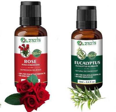 Zazla Essential Oil Rose & Eucalyptus(24 ml)