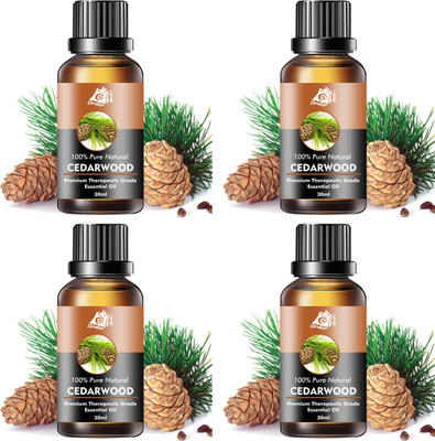 Ordershock Cedarwood Essential Oil for Skin Aromatherapy Hair Pure, Natural 120ml Pack of 4(120 ml)