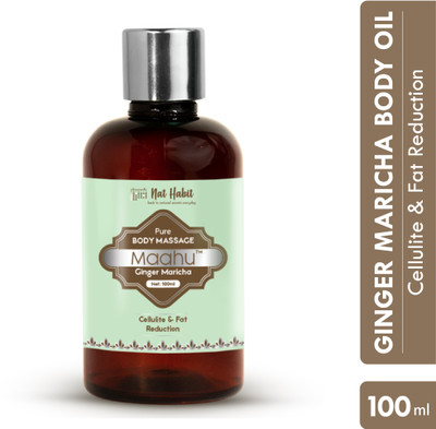 Nat Habit Body Massage Oil Ginger Maricha Maahu For Stress & Pain Relief For Daily Use(100 ml)