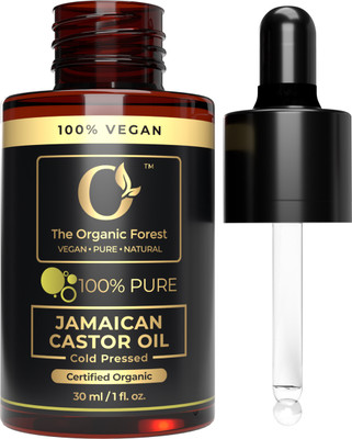The Organic Forest Organic Black Jamaican Castor Oil For Anti Hairfall - Natural Oil For Massage(30 ml)