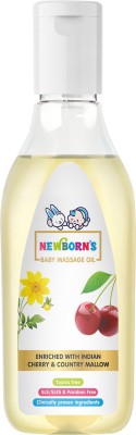 Newborn's Baby Massage Oil Enriched with Indian Cherry & Country Mallow Pack of 2(200 ml)