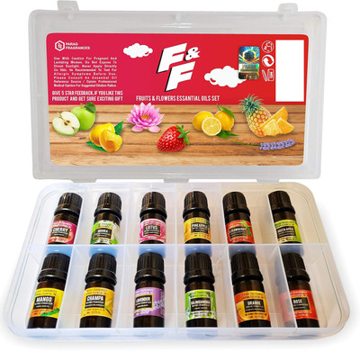 Parag Fragrances F&F (Flowers & Fruits) Essential Oils 12 in 1(5 ml)