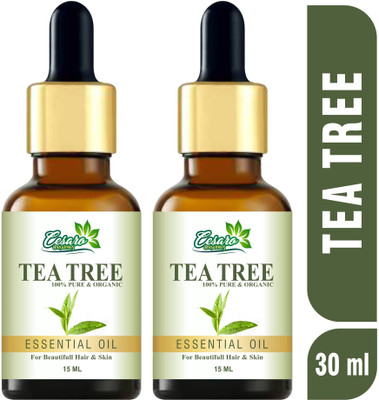 Cesaro Organics Tea Tree Oil for Skin, Hair and Acne care - Tea-Tree Essential Oil(30 ml)