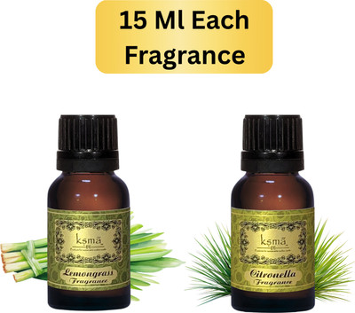 KSMA Set 2|Home Fragrance Lmongras30ml & Citronella 3ml Pure Best Fragrance 30ml x 2(60 ml)