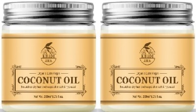 Khadi Ark Coconut Oil (Pack of 2, 200 ML Each)(400 ml)