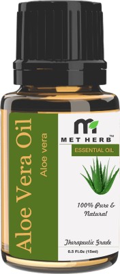 Metherb Aloe vera Essential Oil Cold Pressed, Therapeutic Grade Undiluted(15 ml)