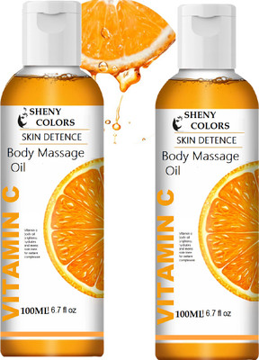 SHENY COLORS vitamin c body massage oil for umisex(200 ml)