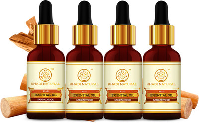 KHADI NATURAL Sandalwood Essential Oil (Pack of 4)(60 ml)