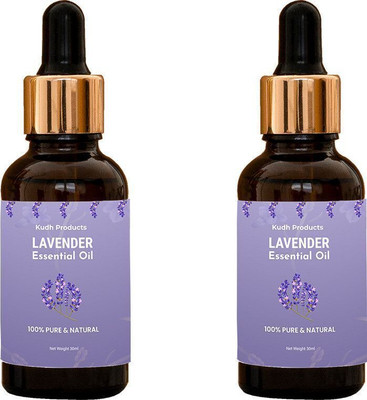 Kudh Products Lavender Essential Oil for Skin & Hair – Skin Brightening Oil(pack of2)(60 ml)