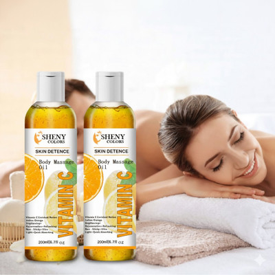 SHENY COLORS Vitamin c massage body oil for relax and sexy feel for couples(400 ml)