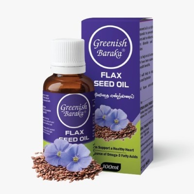 GREENISH BARAKA Flax Seed oil 100ML(100 ml)