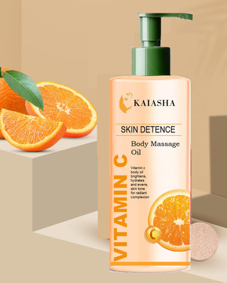 KAIASHA Non-Sticky for Daily Use After Bath, Massage Oil Enriched with Orange(200 ml)