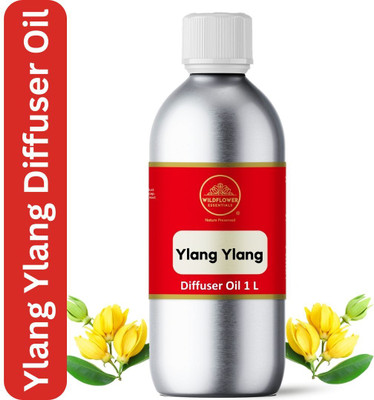 Wildflower essentials Ylang Ylang Diffuser Oil For Relaxing, Home, Office Natural Fragrance(1000 ml)