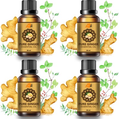 Ordershock Herbal Ginger Massage Oil Tummy Ginger Oil For Belly Drainage Oil 120ml Pack 4(120 ml)