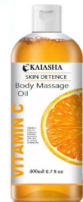 KAIASHA Orange Body Oil Skin Lightening Rejuvenating Non-Sticky for Daily Use After Bath(450 ml)