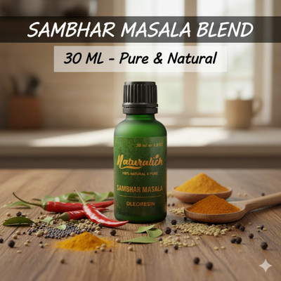 Naturalich Sambhar Masala Oleoresin 30 ML | Pure Sambhar Masala Oleoresin 30 ML | Natural Sambhar Masala Oleoresin 30 ML | Buy Now Sambhar Masala Oleoresin 30 ML | Liquid Sambhar Masala Oleoresin 30 ML(30 ml)