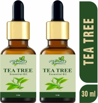 Ventina Organics Best Tea Tree Oil For Skin, Hair, Face, Acne Care, Pure & Natural Essential Oil(30 ml)