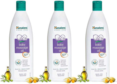 Himalaya Herbals baby massage oil 100ml pack of 3(300 ml)