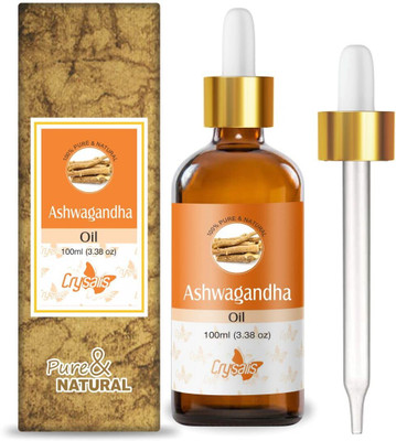 Crysalis Ashwagandha Pure Essential Oil (Withania somnifera)Steam Distilled Essential Oil(100 ml)