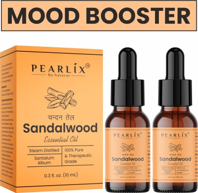 PEARLiX Sandalwood Essential Pure Oil | Pack Of 2 | For Face, Body & Bath(20 ml)