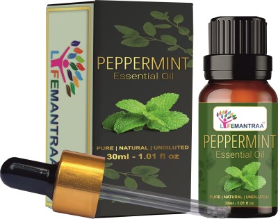 lifemantraa Pure and Natural Peppermint / Pepermint Essential Oil for Hair Growth, Headache, Aroma, Fragrance(30 ml)