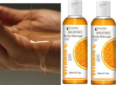 KAIASHA Non-Sticky for Daily Use After Bath, Massage Oil after bath pack of 2(200 ml)