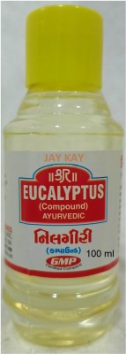 JAY KAY Eucalyptus Nilgiri Oil For Cold, Cough, Hair, Skin, Massage,Joint,Aroma, Inhaler(100 ml)