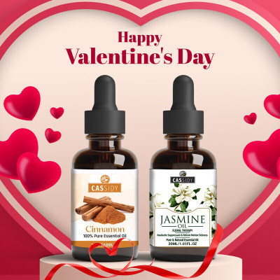 Cassidy CINNAMON & JASMINE ESSENTIAL OIL VALENTINE COMBO PACK(60 ml)