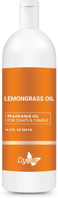 Crysalis Lemon Grass Fragrance Oil – Long-Lasting Scent for Candles & DIY 500ml(500 ml)
