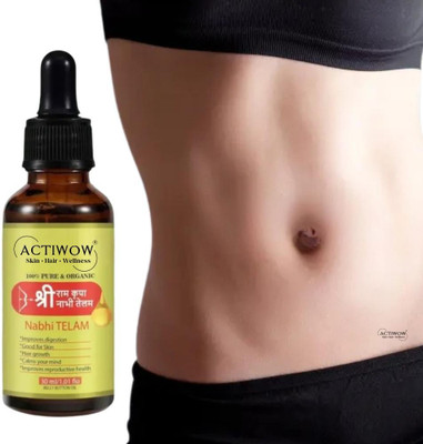 ACTIWOW Nabhi Tailam Herbal Dew Fresh Glow Body Belly Oil(30 ml)