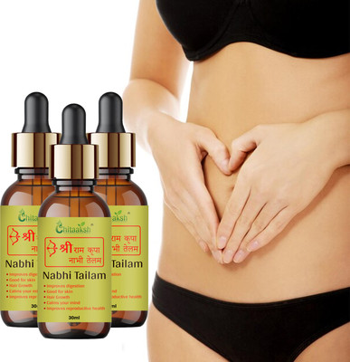 CHITAKSH Nabhi Tailam Belly Button Oil Fat Reduce Oil Slimming haping Solution(90 ml)