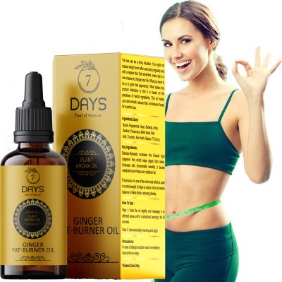 7days natural Slim & Sculpt Natural Ginger Fat Burner Oil for a Leaner, Toned Body(30 ml)