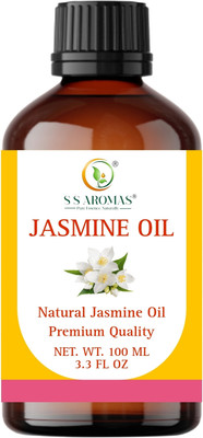S S AROMAS Jasmine Oil For Home Diffuser, Aromatherapy, Relaxation & Body Massage - 100 ML(100 ml)